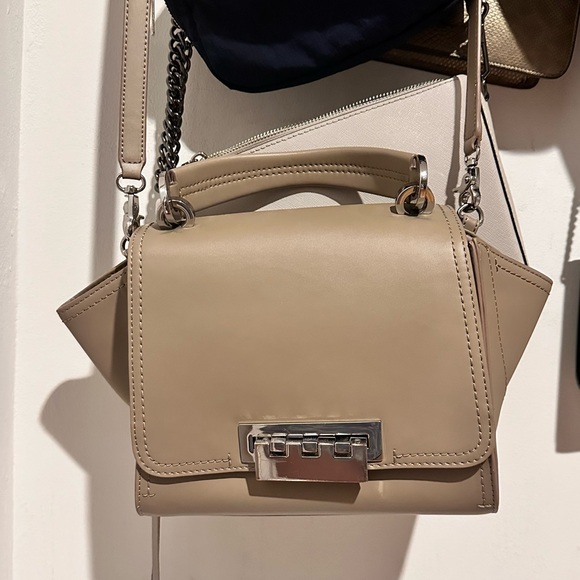 ZAC Zac Posen Handbags - Zac Posen Medium Leather Eartha Satchel - Sand Beige Tan color